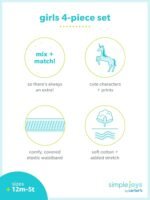 Simple Joys by Carter's girls 4-piece Playwear Set - Image 3