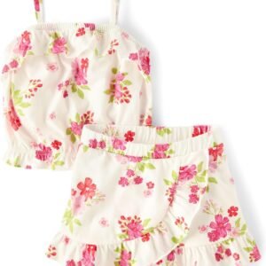 The Children's Place baby-girls And Toddler Tank Top and Skort 2 Piece Outfit Set