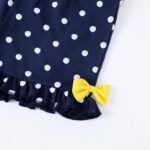 HILEELANG Toddler Girl Summer Easter Outfit Short Sets Cotton Ruffle Sleeve Tops Tees Shorts Clothing Sets - Image 6