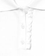 The Children's Place Girls' Short Sleeve Ruffle Pique Polo - Image 2