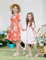 PATPAT Toddler Girl Floral Skater Multipack Dresses 3-Pack Polka Dots Short Sleeve Priness A-line Dress - Image 2