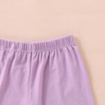 Kids Toddler Girl Clothes Summer 2 Piece Outfits Short Sleeved Top+Solid Color Shorts Set - Image 5