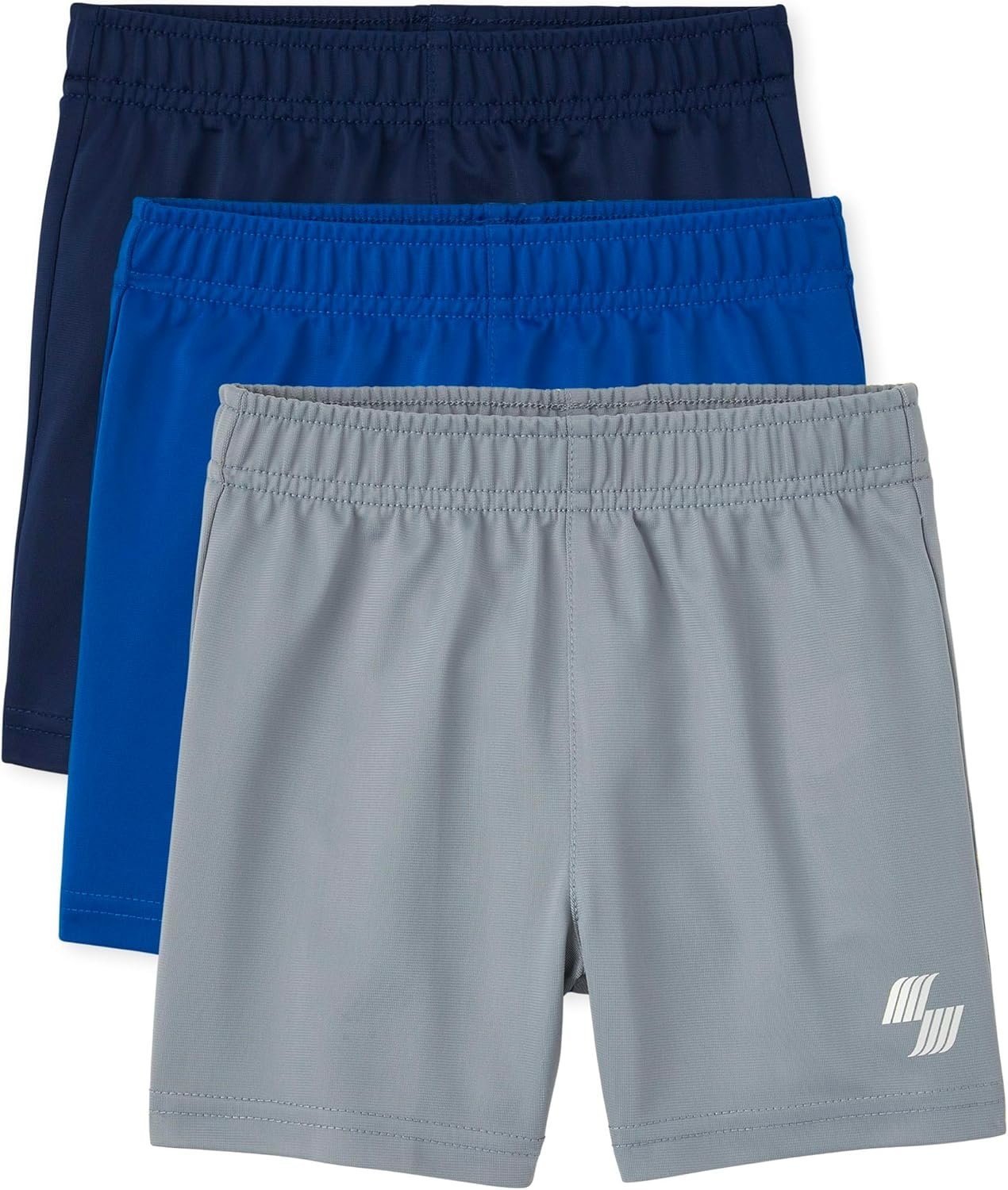 81kIc7Fd4eL._AC_SL1500_.jpg The Children's Place Baby Toddler Boys' Athletic Basketball Shorts - Image 1
