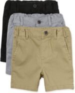 The Children's Place Baby Boys' and Toddler Stretch Chino Shorts