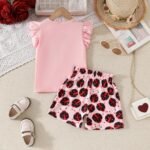 Toddler Kid Girl Clothes Classic Casual Letter Printed Soft Breathable Top Shorts 2PC Summer Outfit Set - Image 7