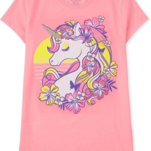 The Children's Place Girls Short Sleeve Graphic T- Shirt