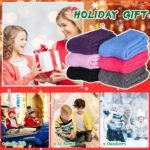 DoSmart Children's Winter Warm Wool Solid Color Socks Kids Boy Girls Hiking Thermal Boot Crew Socks 6 Pairs - Image 6