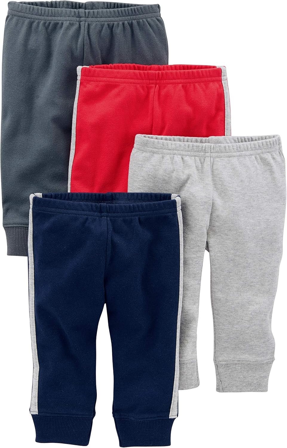 81NHgg5BFL._AC_SL1500_.jpg Simple Joys by Carter's Baby 4-Pack Neutral Pant - Image 1